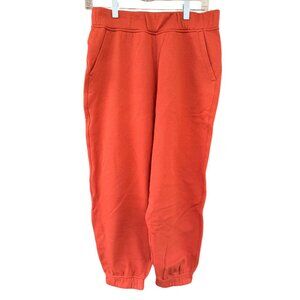 Lululemon Relaxed High-Rise Jogger Pale Raspberry Cotton Terry Pant Womens Sz 6